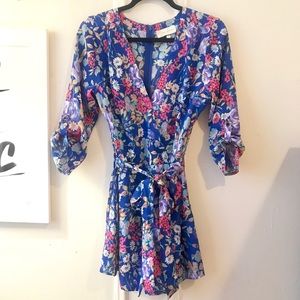 Yumi Kim Liz Silk Floral Romper